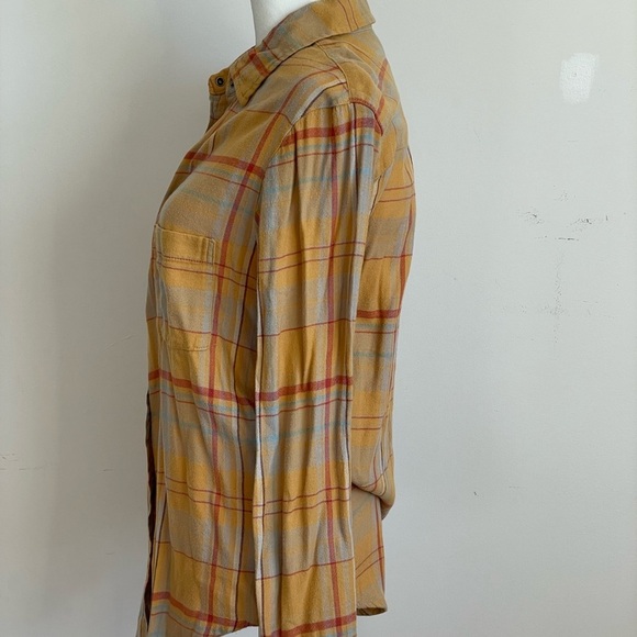 Yellow Plaid Button-Up Shirt - Picture 3 of 5